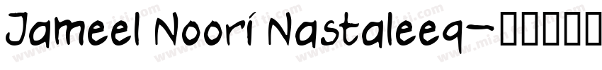 Jameel Noori Nastaleeq字体转换